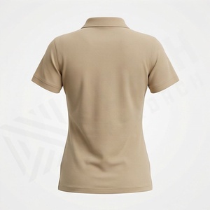 Polo de golf liso de calidad para mujer, para deportes, ropa informal, camiseta polo con logo personalizado, ropa de moda. - Product Image 2