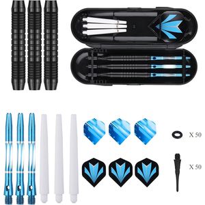Juego de Dardos de Punta Blanda Arcoíris Coloridos, 50 Anillos Anti-Desprendimiento, 6 Ejes Duraderos, 6 Plumas Adicionales, 50 Puntas Blandas Adicionales de Plástico Electr - Product Image 3