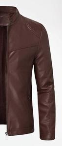 Premium Quality Men's Genuine Leather Moto Biker <b>Jacket</b> <b>Zipper</b> Closure Slim Fit Autumn Wear - Product Image 4
