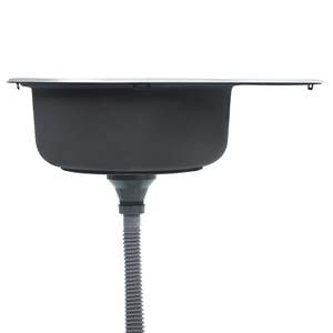 Fregadero de Cocina Ovalado de Acero Inoxidable con Colador - Product Image 3