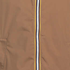 Chaqueta Blusón con Capucha para Hombre, Color Marrón, Forro Rosa, Cierre de Cremallera, Estilo Casual para Otoño, Material Poliéster - Product Image 4