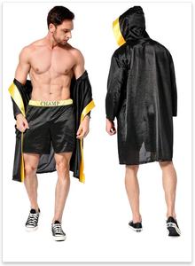 Robe de boxe en satin respirante de haute qualité pour adultes, idéale pour la vente, avec short, ceinture et gants de boxe - Product Image 5