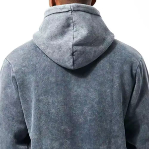 Conjunto Deportivo de Dos Piezas para Hombre, Diseño Nuevo, Informal, con Capucha, para Invierno, con Logotipo Personalizado, Tela Transpirable con Lavado Ácido - Product Image 3