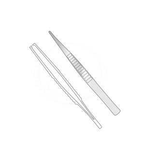 Pinzas de disección modificadas McIndoe HC-CL-181 de 152 mm de largo y punta de 1 mm, modificadas para disección fina y precisa, quirúrgicas y dentales - Product Image 1