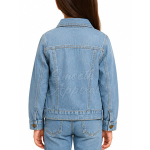 Veste en jean tendance en coton pour enfants, pour garçons et filles, look moderne et élégant pour l'école, les fêtes et les tenues décontractées de tous les jours - Product Image 4