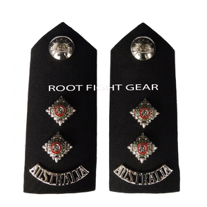Insignia de epolete de hombro para uniforme australiano, parche de calidad premium con diseño metálico personalizado, insignia de grado. - Product Image 3