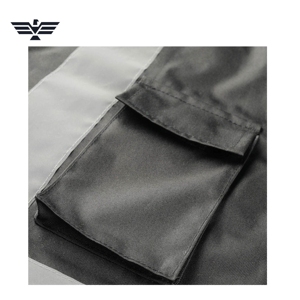 Chaqueta Bomber Personalizada para Hombre, Negra, de Alta Visibilidad, Reflectante, de Poliamida, con Capucha |   Ropa de Trabajo de Seguridad Industrial ANSI Impermeable de Alta Calidad - Product Image 3