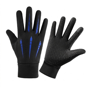 Gants de course d'hiver personnalisés, antidérapants, résistants à l'usure, coupe-vent, thermiques, compatibles avec les écrans tactiles, pour la course à pied - Product Image 1