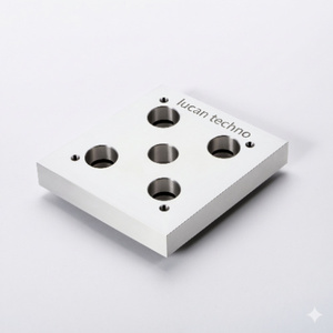 High Quality Stainless Steel CNC Milling Block Flange Base Plate Customized Hardware - Product Image 1