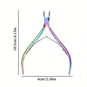 Professional Stainless Steel <b>Nail</b> Cuticle Nipper 11cm Curved Blade Sharp Finger & Feet Care <b>Scissor</b> Tool - Product Image 2