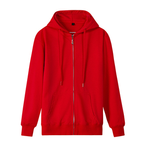 Sweat-shirts à capuche zippés pour hommes, vente en gros, design personnalisé, impression, polaire 220 g/m², polyester/coton, séchage rapide et respirant - Product Image 3
