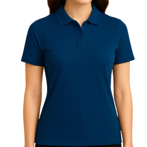 Camisa Casual de Mujer, Cuello Camisero, Manga Corta, Tejido Transpirable 100% Poliéster, Secado Rápido, Ecológica, Bordada, Corte Regular - Product Image 2