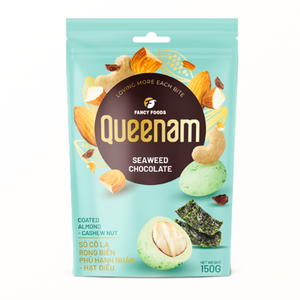 Mejor Fabricante Mayorista de Dragees de Algas Marinas Recubiertos de Chocolate con Almendras y Anacardos 150G Snacks HALAL Servicio OEM/ODM Buen Precio - Product Image 1
