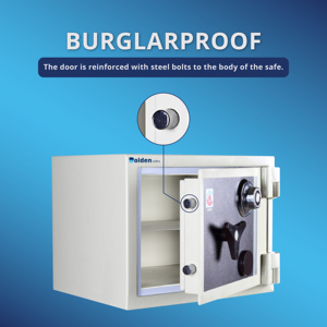 Caja de Seguridad Compacta de Acero con Sistema de Doble Cierre para Uso en el Hogar y la Oficina AX-080 - Product Image 3