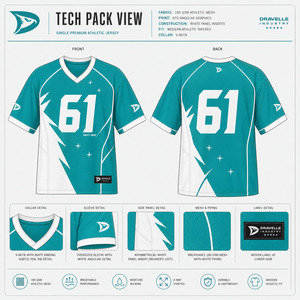 Jersey Deportivo Y2K Personalizado OEM Color Verde Azulado, Transpirable, de Malla de Poliéster, Ropa Deportiva para Hombre, Jersey Atlético Y2K, Ropa Deportiva Verde Azulado Personalizada - Product Image 6