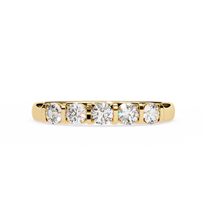 Bague de fiançailles en or massif 14 carats avec diamant de laboratoire certifié IGI, bijou cadeau de mariage, bague en diamant de laboratoire pour client - Product Image 2