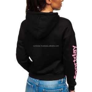 Ensemble sweatshirt à capuche pour femmes avec logo personnalisé de haute qualité écologique - Product Image 4