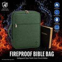 Funda Protectora para Biblia Resistente al Fuego, Recubierta de Silicona y Fibra de Vidrio, Aislante y Resistente al Calor, Bolsa de Viaje para Propósitos Especiales
