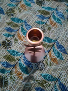 Portavelas de Cobre Hecho a Mano, Único, para Velas de Té, Decoración Navideña para el Hogar, Impresión en Grabado de 2 Colores, Actividades Religiosas - Product Image 5