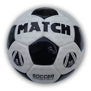 Ballon de football noir de match, qualité supérieure, cousu à la main, taille 5, meilleur prix, fabriqué au Pakistan - Product Image 1