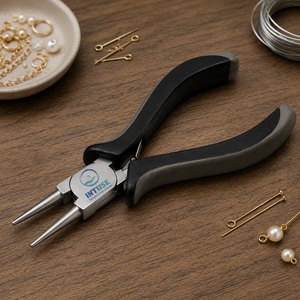 Alicates Profesionales de Punta Redonda para Joyería, Alicates de Acero Inoxidable para Hacer Lazos de Alambre, Herramienta para Hacer Joyería y Abalorios - Product Image 5