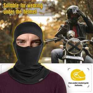 Pasamontañas Unisex Negro AULTRA ONE ENTERPRISES, Cubre Rostro Completo, Transpirable, Impermeable, Spandex/Poliéster, Gorro de Esquí para Adultos - Product Image 2