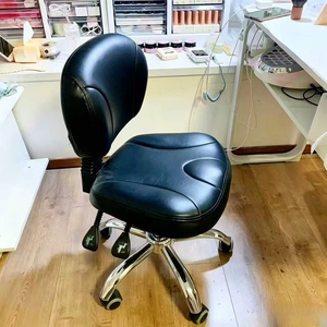 Cómoda Silla de Manicura y Pedicura con Soporte Lumbar, Taburete para Salón de Belleza, Peluquería, Spa Dental, para Salón de Uñas - Product Image 3