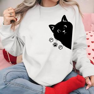 Nueva Colección Sudadera de Algodón para Mujer, de Lujo, Manga Larga, Cuello Caído, Estampada, Cómoda, Casual, Invierno, Personalizada por Delante - Product Image 4