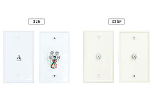 Plaque murale encastrée de grande taille avec connecteur F 326/326F 6P4C - Product Image 5