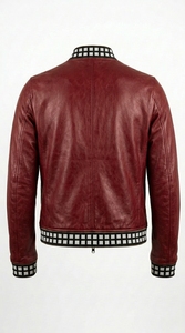 <b>Men</b> Zip Up Leather Look Jacket Stylish Casual Outerwear for Winter Fashion Streetwear and Bulk Factory Manufacturing - Product Image 4