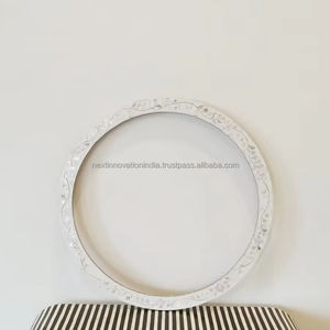 Miroir mural moderne de luxe en incrustation d'os Fusion charmante d'art et de fonctionnalité inspirée du design Art déco - Product Image 3