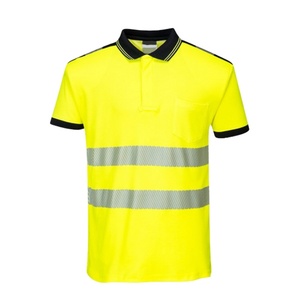 Polo de sécurité personnalisé en promotion, 100 % polyester, vêtements de travail, polo réfléchissant - Product Image 1