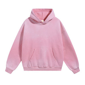 Sweat à capuche oversize 2026 Nouveau style Streetwear Impression en relief personnalisée Impression par transfert de cire de haute qualité Sweats à capuche et pulls vintage pour hommes - Product Image 5