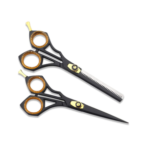 Ciseaux de barbier pour droitiers, acier inoxydable, lame courbée, ciseaux de coupe de cheveux professionnels, précision de salon - Product Image 4