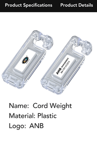 ANB Lest en plastique durable pour stores verticaux, composant de corde imperméable pour stores à enroulement, contrôle fluide des stores - Product Image 2