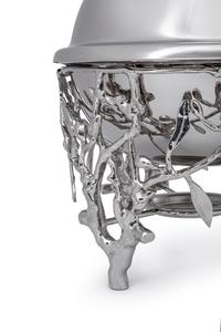 Wholesale Luxury Stainless Steel Chafing Dish Bulk Round Soup Tureen Catering Buffet Food Warmer with Natural <b>Tree</b> <b>Branch</b> Frame - Product Image 5