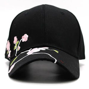 Gorra de Béisbol Unisex de Algodón con Bordado Floral, Ajustable, Moderna, para Verano, Protección Solar, para Hombre y Mujer - Product Image 1