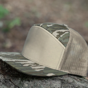 Custom Camouflage Outdoor Hat 7 Panel Structured <b>Camo</b> Trucker <b>Cap</b> Snapback Mesh Hat for Hunting Wholesale - Product Image 2