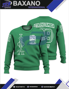 Sudadera Verde de la Hermandad Iota Phi Lambda 1921, Ropa de la Hermandad IPL con Escudo y Letras Griegas para Miembros de la Hermandad - Product Image 4