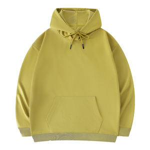 Men's 100% Cotton Hoodies Sweatshirts Heavy Weight <b>Thick</b> <b>Fleece</b> Oversized Solid Pattern Knitted Weaving Custom - Product Image 1