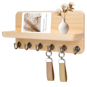 Handcrafted Mango Wood Brass-Inlay <b>Key</b> Holder - Wholesale from India - Product Image 2