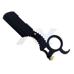 Navaja de Afeitar Clásica de Hoja Recta para Barbería, Calidad Profesional, Manual, para Hombre, para Cortar Barba, Shavette, Herramienta de Afeitado Desechable de Metal - Product Image 1