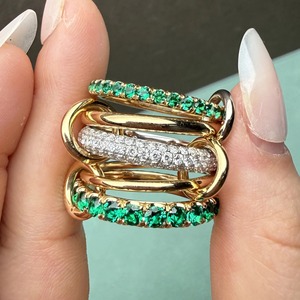 Luxury Diamond Stackable <b>Rings</b> Women's Everyday Wear Jewelry Round Brilliant Stones - Product Image 5