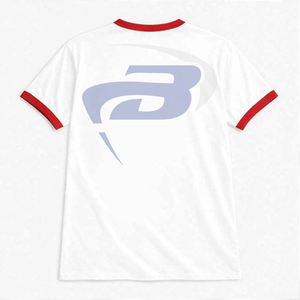 เสื้อยืด Delta Sigma Theta Sorority แบบมีลายพิมพ์ สีขาวตัดกับปกสีแดง ผ้าฝ้าย 100% ระบายอากาศได้ดี สไตล์สตรีท DST Sorority Tee - Product Image 3