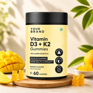 Gomitas de vitamina D3 más K2 de marca privada OEM para el apoyo óseo e inmunológico - Product Image 1