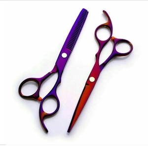 Ciseaux à cheveux professionnels en acier inoxydable à pointe acérée pour droitiers, manche long, pour usage en salon - Product Image 5