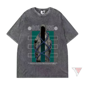 T-shirt Ringer Vintage Personnalisé en Coton 100% Écologique, Respirant et à Séchage Rapide, de Haute Qualité pour Hommes, avec Impression Sérigraphique - Product Image 2