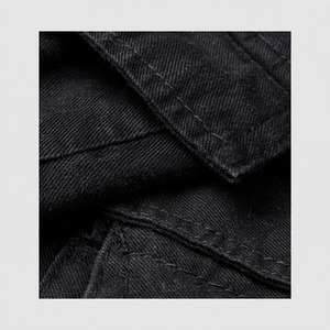 Pantalon cargo noir pour homme, plusieurs poches, taille élastique, style décontracté, tissu en coton mi-lourd, à porter au printemps - Product Image 5