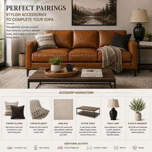 Modern Genuine Leather <b>Sofa</b> 3 Seater Mid Century Modern Couch with Slim Track Arms and Metal <b>Legs</b> <b>for</b> Living Room Furniture - Product Image 4