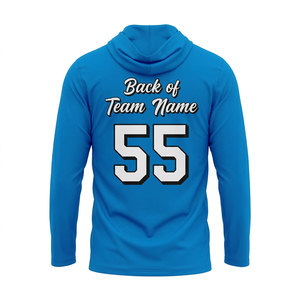 Camiseta de Baloncesto Personalizada – Jersey de Equipo de Alto Rendimiento con Capucha y Manga Larga |   Nombre y número del equipo personalizados - Product Image 2